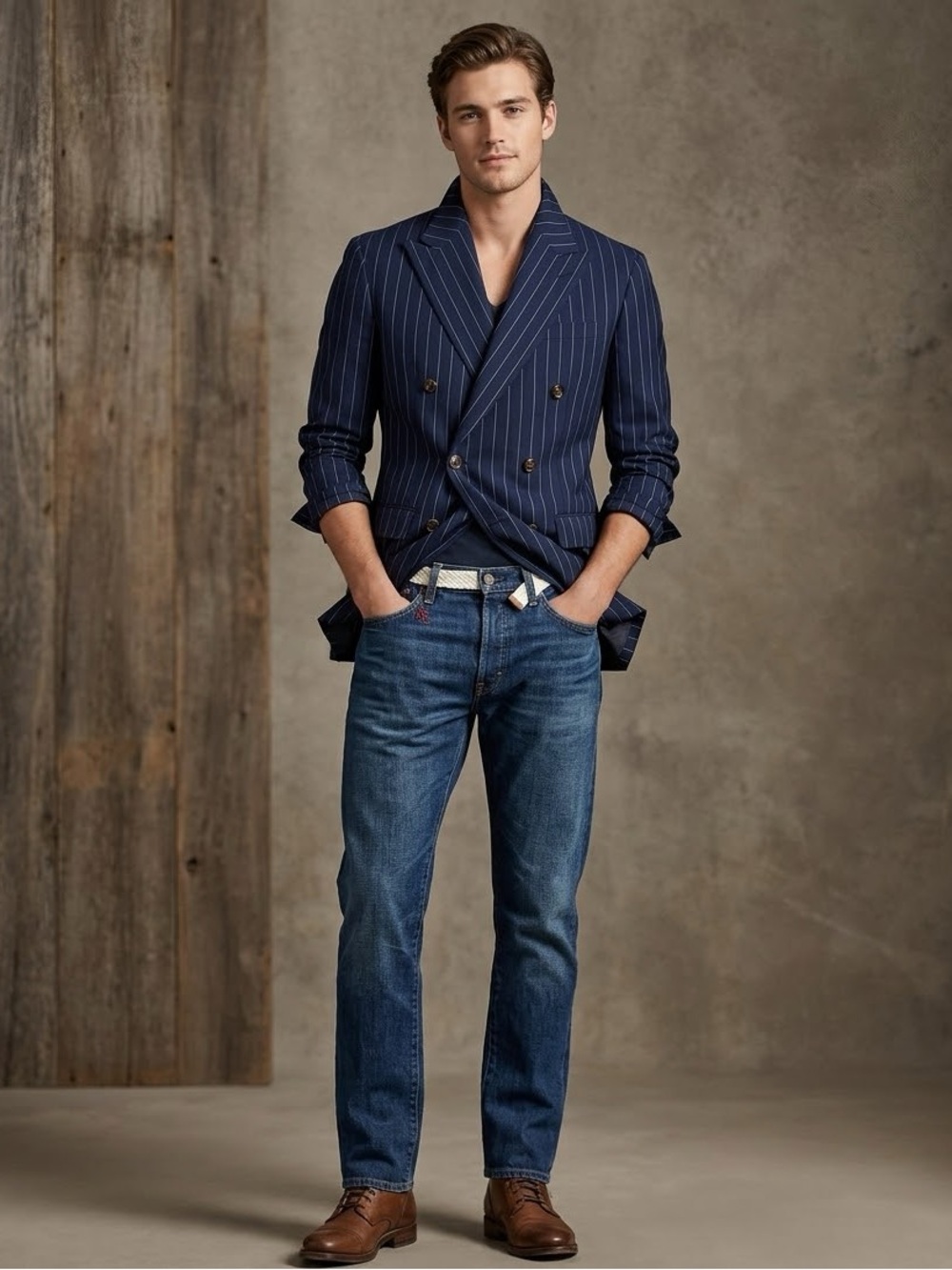 Ralph Lauren Straight-Leg Jeans in Blue Wash